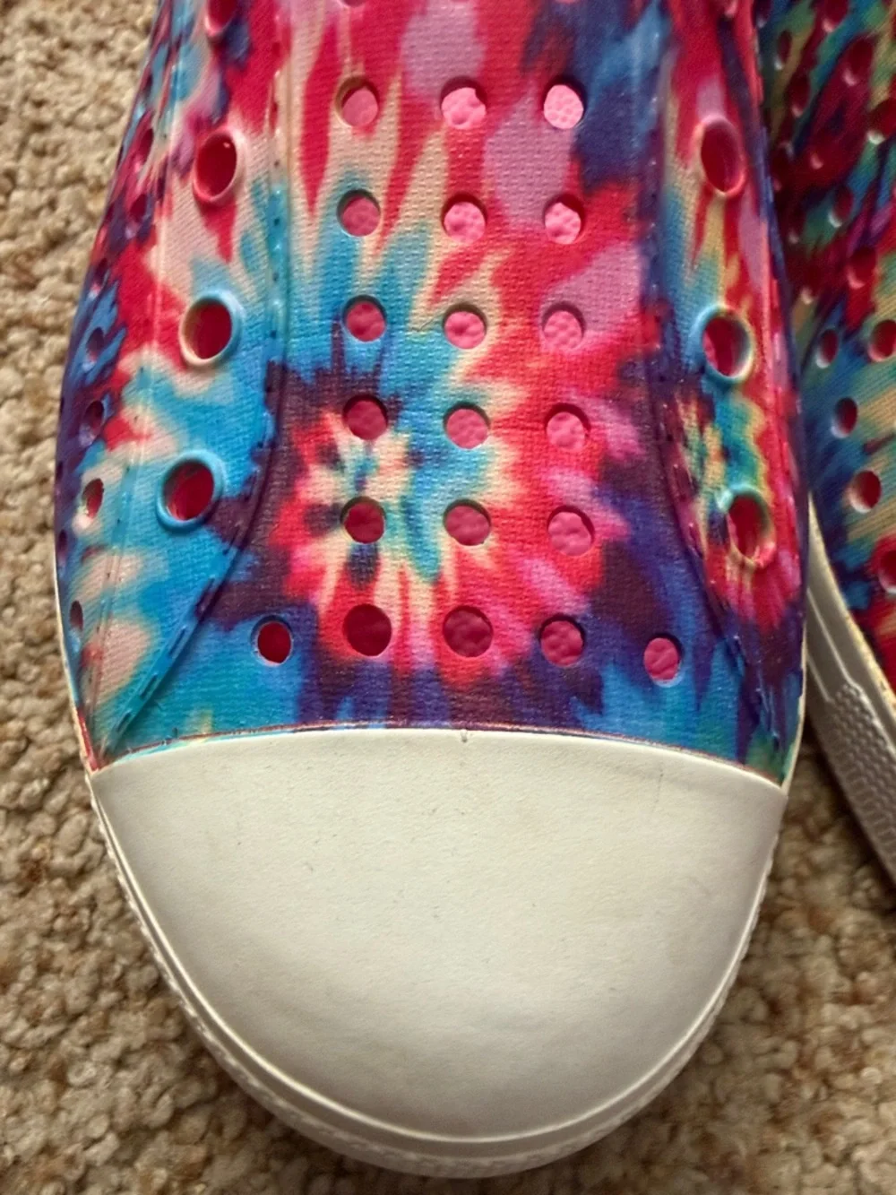 Skechers Kids Tie-Dye Slip-On Swim water shoes  - Pink/Blue/Yellow Multi